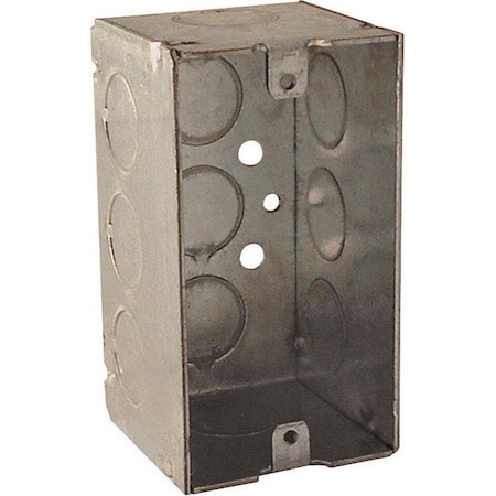 Raco Electrical Box, 16.5 cu in, Wall Box Type, 1 Gang, Steel 8670